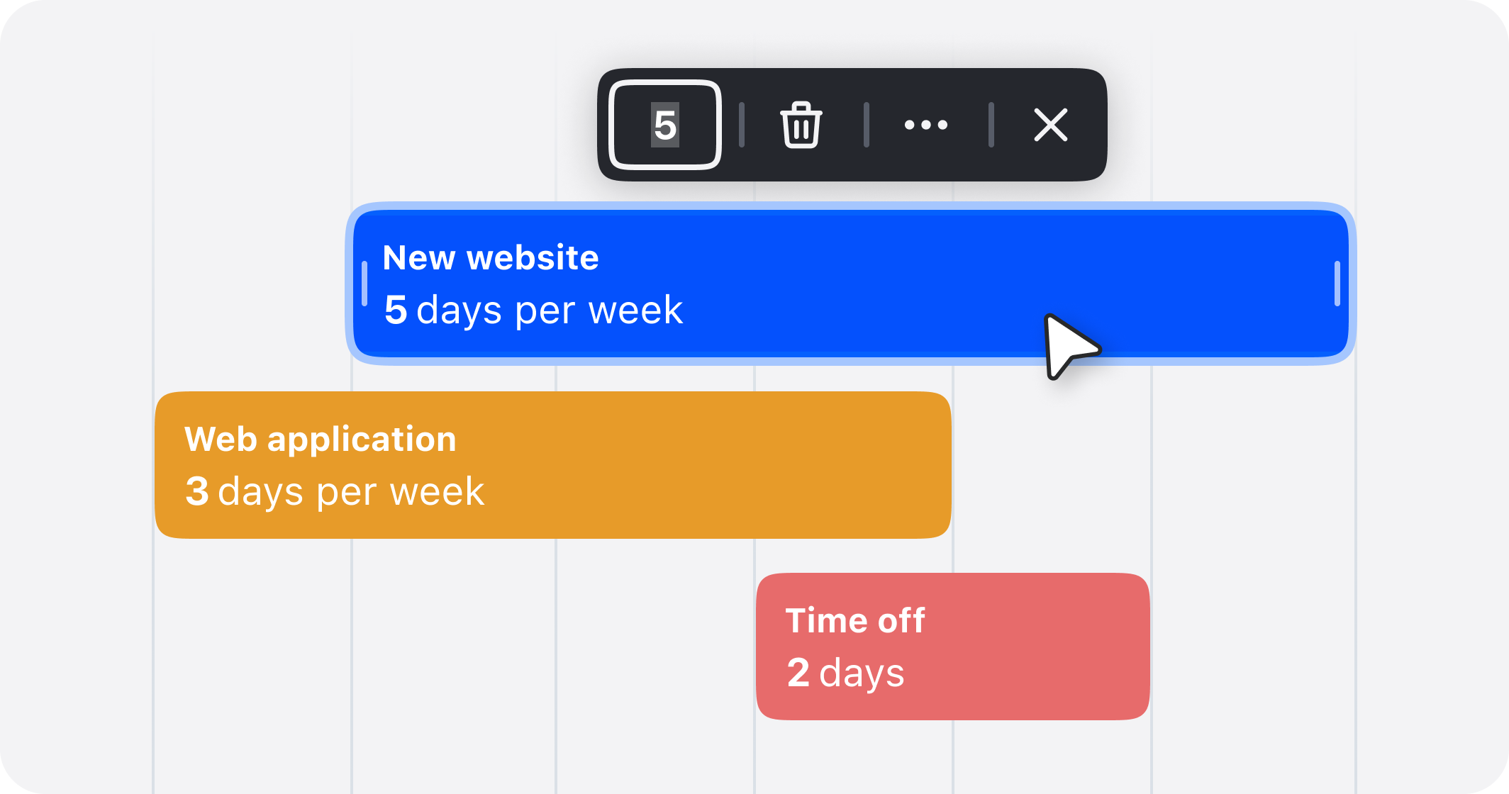 Hellotime is modern and carefully designed resource planning